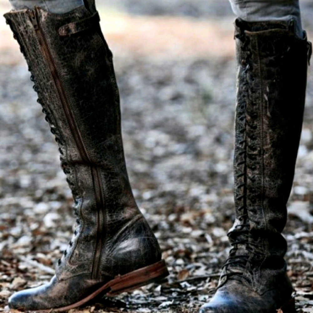 BedStu Della Lace Up Boot